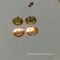 Halloween  Bulk flash flakes polyester pumpkins  shape glitter for  Halloween decoration